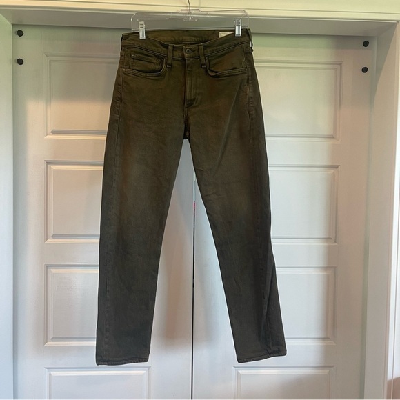 Rag and Bone Fit 2 Slim Fit Men’s Jeans Dark Moss Size 30x32 - Picture 5 of 16